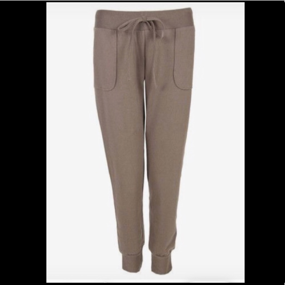 Khaki drawstring slouchy joggers pants from Buru